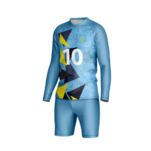 Conjunto de camiseta y pantalones cortos de fútbol con logotipo personalizado, uniforme de fútbol transpirable de secado rápido OEM/ODM al por mayor - Product Image 3