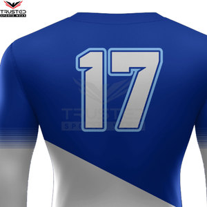 เสื้อรัชการ์ดแขนยาวผ้าสแปนเด็กซ์โพลีเอสเตอร์สำหรับผู้ชาย - Product Image 6