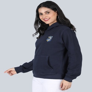 Logo personnalisable imprimé surdimensionné polaire lourde sweats à capuche p/c 40/60 pour les femmes nouveau Style décontracté hiver Stock vente - Product Image 1