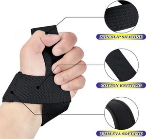 Sangles de poignet réglables en néoprène élastique en forme de 8, légères, pour la musculation, protection antidérapante pour la musculation en salle de sport unisexe - Product Image 2