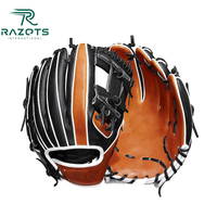 Guantes de Béisbol Unisex con Logotipo Personalizado, Dedos Completos, Aislantes, Palma de Cuero, OEM, para Diestros, Impermeables, para Posición en el Campo