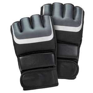 Gants de MMA unisexes personnalisés à demi-doigts, cuir synthétique durable, séchage rapide, professionnels, respirants, fermeture à boucle et crochet, boxe - Product Image 2