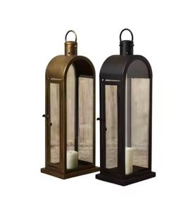 Linternas de diseño de Metal de hierro de colores de tendencia industrial para decoración interior y exterior diseño fabuloso linternas hechas a mano - Product Image 3