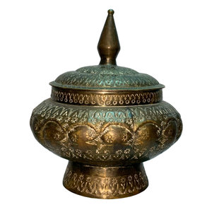 Ollas Khajoor Vintage de Latón de Alta Calidad con Grabado y Acabado Pulido para el Hogar y Restaurantes, Utensilios de Cocina, Olla para Dátiles Árabes - Product Image 3