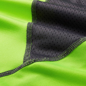 Men's <b>Neon</b> <b>Green</b> Sleeveless Tank <b>Top</b> O-Neck Quick Dry Sporty Fit Knitted Polyester Workout Wear - Product Image 3