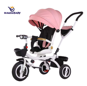 WQL Enfants Bébé Trike <span class=keywords><strong>Tricycle</strong></span> 3-EVA En Plastique Roue Poussette Sécurité Glissière Musique Véhicule À Trois Roues Âges De 2 À 4 Ans - Product Image 4