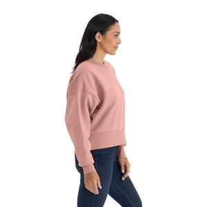 Jersey de cuello redondo con logotipo personalizado de alta calidad para mujer, sudadera de manga larga en blanco de gran tamaño para mujer, gran oferta - Product Image 4