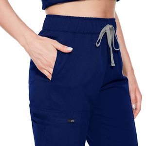 Haute qualité hôpital gommages uniforme ensemble infirmière Polyester Spandex femmes gommage ensembles uniformes soins infirmiers hommes gommages médicaux - Product Image 6