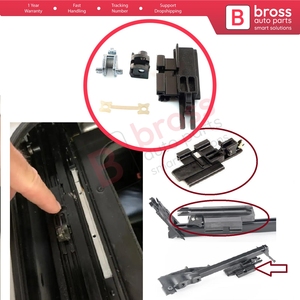 ชุดรางเลื่อนซันรูฟ BSR536 4 ชิ้น พร้อมคลิปยึดด้านซ้าย สำหรับรถยนต์ซีรีย์ 5 E39 ปี 1996-2003 แบบ 4/5 ประตู และ X5 E53 ปี 2000-2006 รหัสอะไหล่ 811694523 - Product Image 5