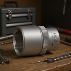 Hazet 3/8'' 6-Point Square <b>Socket</b> with Traction Profile and Knurling - Product Image 3