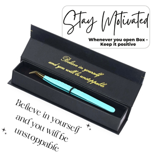 แหนบต่อขนตาสแตนเลสกันไฟฟ้าสถิตย์เครื่องมือเสริมความงามปลายแหลมแบบมืออาชีพ - Product Image 4