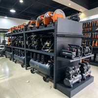 Étagère de présentation en métal robuste à double face pour outils et quincaillerie, présentoir commercial pour supermarché, rayonnage gondole