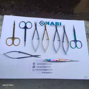 Micro tijeras curvas rusas Extra afiladas profesionales para belleza, acción de primavera, bordado y manicura para recortar cejas - Product Image 6