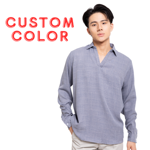 Vente en gros Compression personnalisée Chemise décontractée vintage en polyester/coton imprimée à séchage rapide Printemps du Vietnam Prix compétitif OEM/ODM - Product Image 4