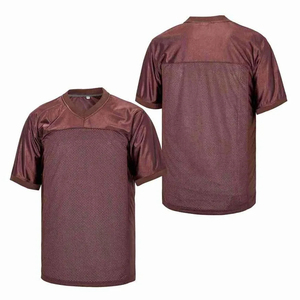 New Unisex American <b>Football</b> Jersey Heat-Transfer Printed 100% Polyester Lightweight Blank Style <b>White</b> <b>Black</b> Green Yellow Blue - Product Image 1