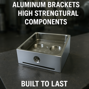 Soportes de aluminio mecanizados por CNC Componentes estructurales de alta resistencia para equipos de petróleo y gas - Product Image 2