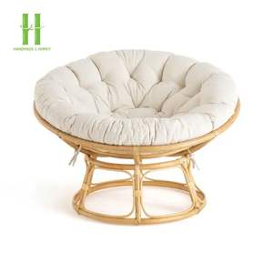 Silla de ratán Papasan de alta calidad hecha a mano en Vietnam tejido Degsign muebles OEM personalizados para decoración de sillas de Hotel y hogar HNH - Product Image 1