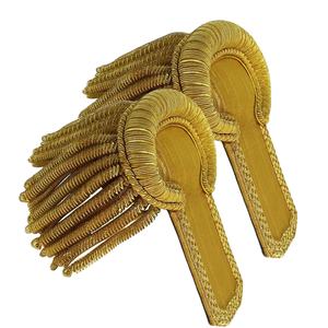 Épaulettes Cérémonielles de Qualité Supérieure 100% Coton avec Broderie à Franges et Pompons pour Uniforme Masculin – Couleur et Taille Personnalisables - Product Image 3