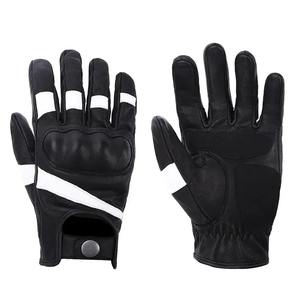 Guantes de moto personalizados para hombre y mujer, materiales de cuero, deportes, ciclismo, logotipo personalizado/Diseño, guante de carreras de motos de gama baja - Product Image 1