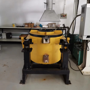 Fourneau à gaz moderne de conception inclinable conforme à la norme EPA, 500 kg, pour la fusion de métaux, avec pompe automatique, moteur de 1 an - Product Image 1