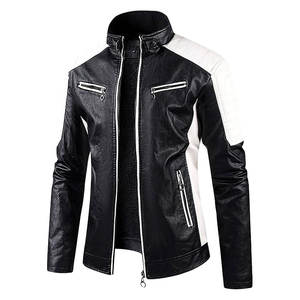 Veste bomber en cuir pour homme sur mesure en gros avec col montant, style streetwear pour la mode décontractée et streetwear - Product Image 5