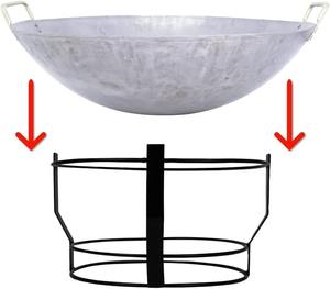 Brasero moderne sur trépied pour jardin et terrasse, en cuivre, pour chauffage au gaz naturel, durable et décoratif, en gros - Product Image 2