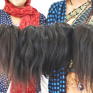 Vraiment tous les paquets fournisseur de produit en gros vendeur ondulé brut paquets alignés sur les cuticules Remy Indian Temple cheveux humains couleur noir - Product Image 4
