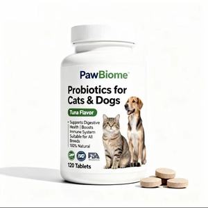 Tabletas masticables de probióticos para mascotas de alta nutrición para el bienestar intestinal, reduce las alergias y apoya la salud de las mascotas - Product Image 3