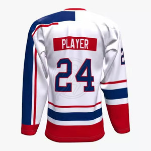 เสื้อเจอร์ซีย์เล่นฮ็อกกี้น้ำแข็งแบบเข้ารูปพิมพ์ลายได้ตามต้องการขายดีดีไซน์ใหม่ระบายอากาศได้ดี - Product Image 4