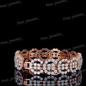 Pulsera de Diamantes Moissanite VVS, Lujosa Cadena de Plata de Ley 925 con Incrustaciones de Diamantes, Estilo Hip Hop, Unisex, para Fiestas - Product Image 3