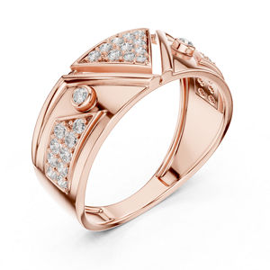 แหวนครบรอบเพชรทรงกลมที่เพาะเลี้ยงในห้องปฏิบัติการทองคำขาว 14K สำหรับผู้หญิง |   เพชรที่เพาะเลี้ยงใหม่ - Product Image 4