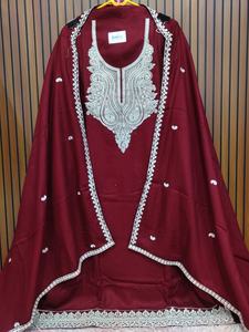 Costume ethnique d'hiver Shalwar Kameez, style indien, punjabi, pakistanais, broderie, vêtements de fête et de mariage, vente en gros pour femmes - Product Image 4