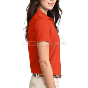 Polo de Manga Corta Deportivo Personalizado para Mujer, Transpirable, Elástico, para Golf, Tenis, Suéter de Punto - Product Image 6