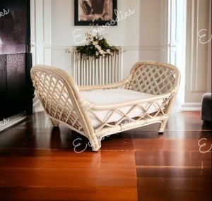 อุปกรณ์ประกอบฉากถ่ายภาพทารกแรกเกิด เตียงเด็กอ่อนและตะกร้า เตียงนอนเด็กสำหรับทารกแรกเกิด เตียงเด็กอ่อนไม้ไผ่ - Product Image 2