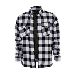 Venta al por mayor nueva llegada caliente 100% de alta calidad de algodón de franela Kevler camisa transpirable Casual para montar en moto - Product Image 5