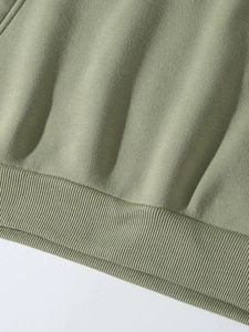 Sweat à capuche surdimensionné unisexe avec logo personnalisé 100% coton anti-rétrécissement tricoté à la mode pour hommes Style hiver vierge - Product Image 3