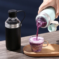 Bouteille shaker isotherme en acier inoxydable 316 avec logo personnalisé, mélangeur de poudre, gobelet pour café, eau, jus