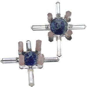 Crystal-Rose-Lapis Lazuli Generador de energía chakra generador de energía pirámide generador de energía Curación Fengshui Productos - Product Image 1