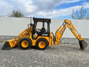รถตักดิน1CX JCB แบบย้อนยุคพร้อมรถตักด้านหน้าและด้านหลัง - Product Image 2