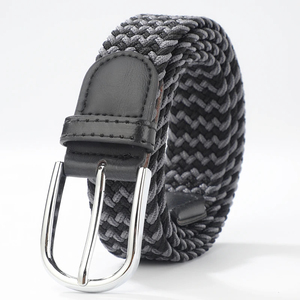 Cinturón tejido elástico informal para hombres y mujeres de hierro con hebilla versión coreana para estudiantes - Product Image 5