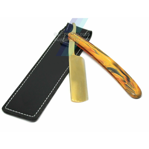 Service OEM ODM, rasoir de barbier en acier inoxydable, rasoir droit pliant avec logo personnalisé, rasoir de barbier en bois remplaçable - Product Image 2