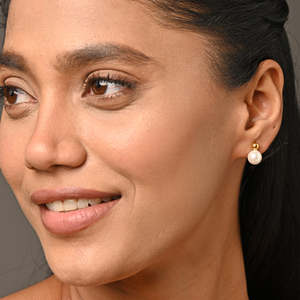 Pendientes de Perlas de Plata de Ley 925 CLARA - Product Image 4