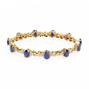 Fabulous 18K <b>Gold</b> Lab Grown Diamond Bracelet & <b>Bangle</b> Luxurious Jewelry Accessory - Product Image 1