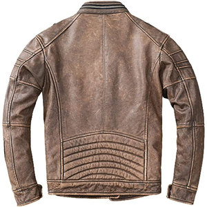 Chaqueta de Cuero para Hombre, Nueva, a la Moda, Corte Ajustado, Cuello Alto con Cierre, Estilo Urbano Ecológico, para Invierno, Directo de Fábrica - Product Image 4