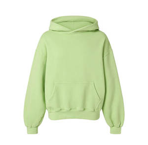 Sweat à capuche lourd 100% coton pour hommes avec logo de broderie personnalisé en polaire vierge sans ficelle sweat à capuche surdimensionné unisexe vente en gros - Product Image 5