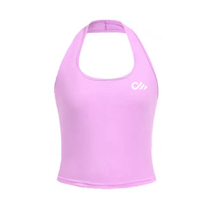 เสื้อครอปแขนสั้นแฟชั่นสำหรับผู้หญิง, เสื้อครอปทรงโอเวอร์ไซส์สำหรับใส่เล่นโยคะออกกำลังกายเล่นกีฬา - Product Image 3