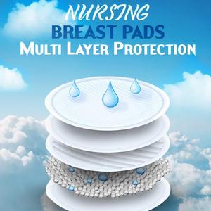 Almohadillas de bambú reutilizables con patrón floral con bolsa de lavandería húmeda Favor de pezón lavable para mamás lactantes regalo de maternidad - Product Image 3