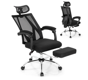 Chaise de bureau abordable, dossier réglable en hauteur, fauteuil de direction inclinable, prête à être expédiée - Product Image 1