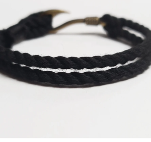 สร้อยข้อมือเชือกสไตล์นอติคอลสุดฮิต ดีไซน์ทันสมัย พร้อมตะขอเกี่ยวรูปปลาแบบโบราณ ขายดี - Product Image 2
