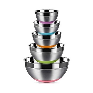 Bol à mélanger en acier inoxydable au design fantastique, qualité supérieure, forme ronde, pour la maison et la cuisine - Product Image 4